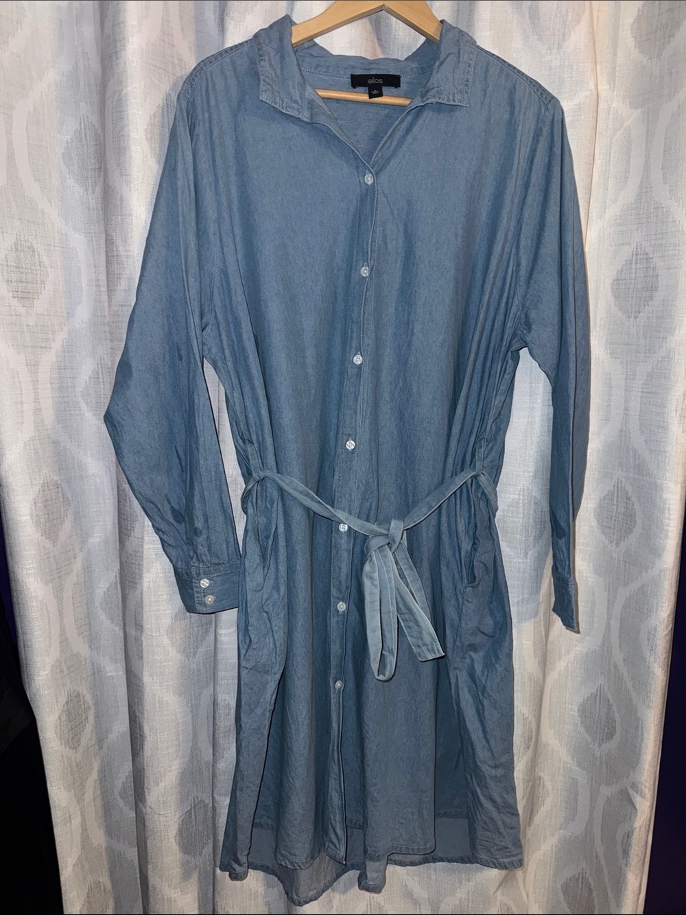 Ellos Midi Dress Blue Size 20